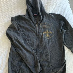 Junk Food Retro New Orleans Saints Zip Up Hoodie